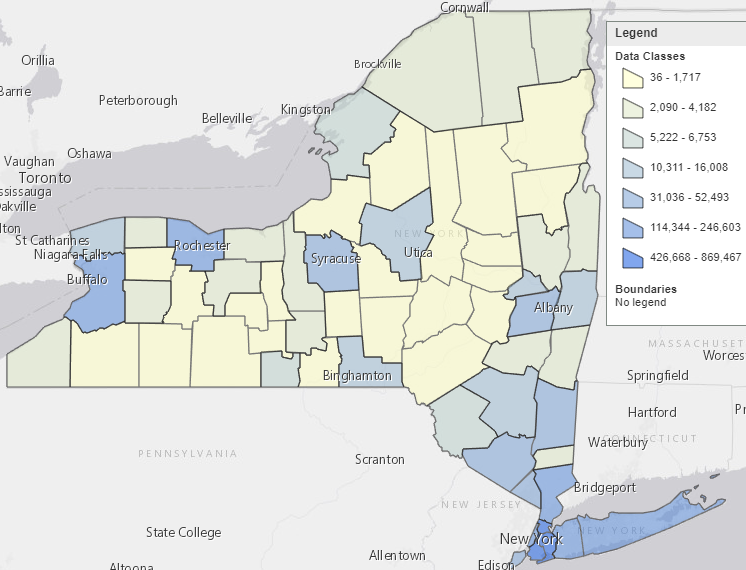 size of new york state